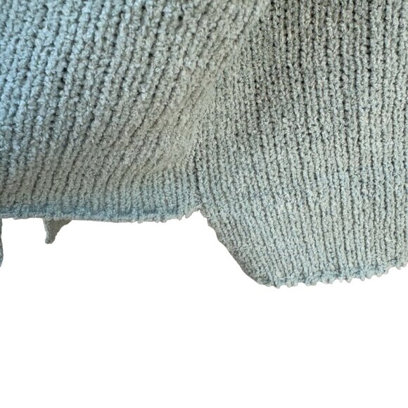 Hint Of Mint Womens Dried Sage Pullover Tie Sleeves Knit Tunic Sweater New XL - Picture 6 of 11